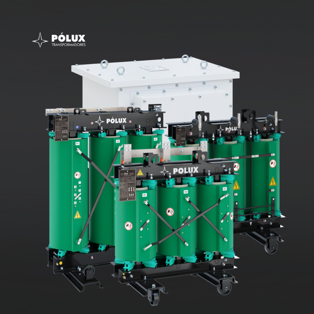 Transformadores a seco com proteção térmica inteligente