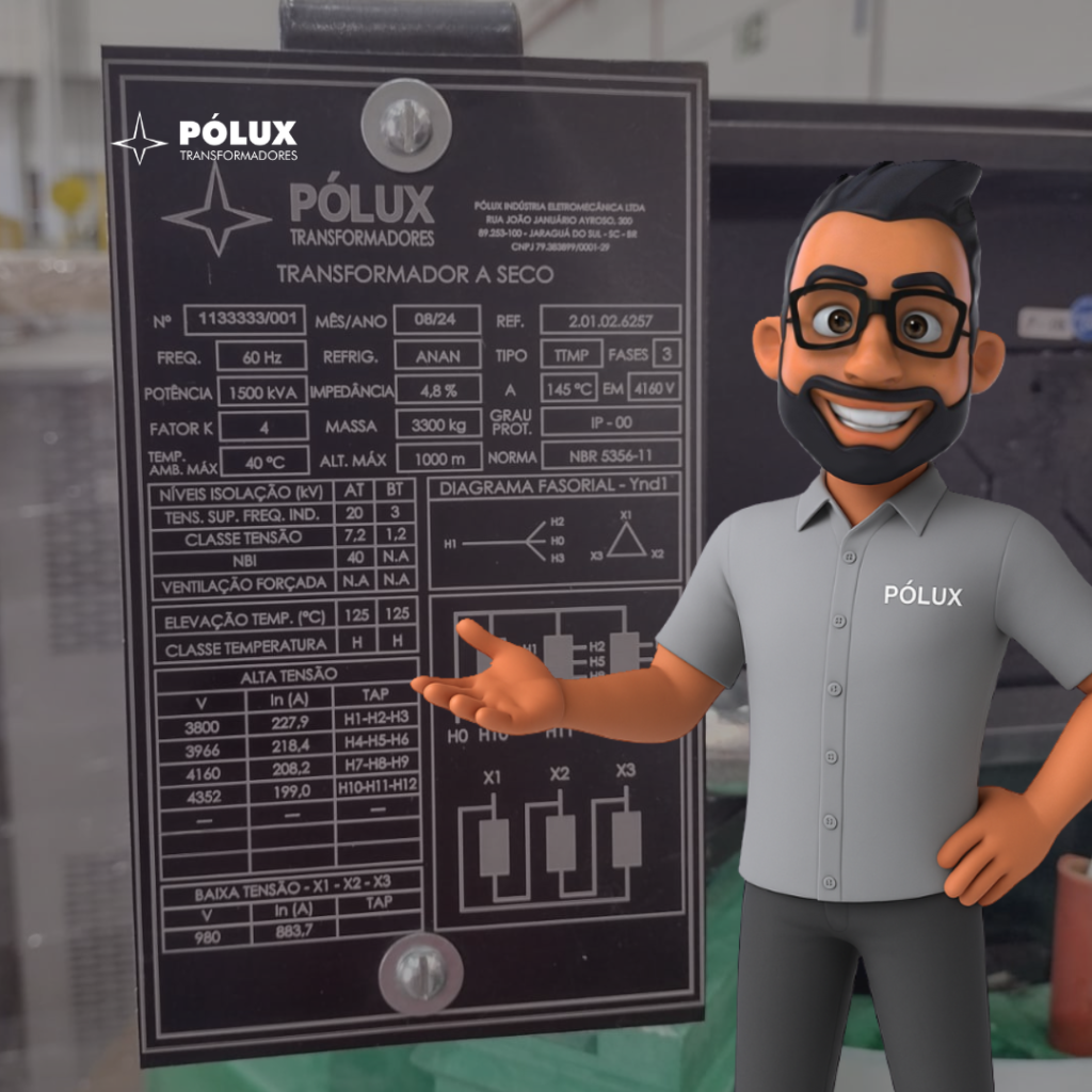 Como interpretar as placas de identificação de transformadores para Data Centers