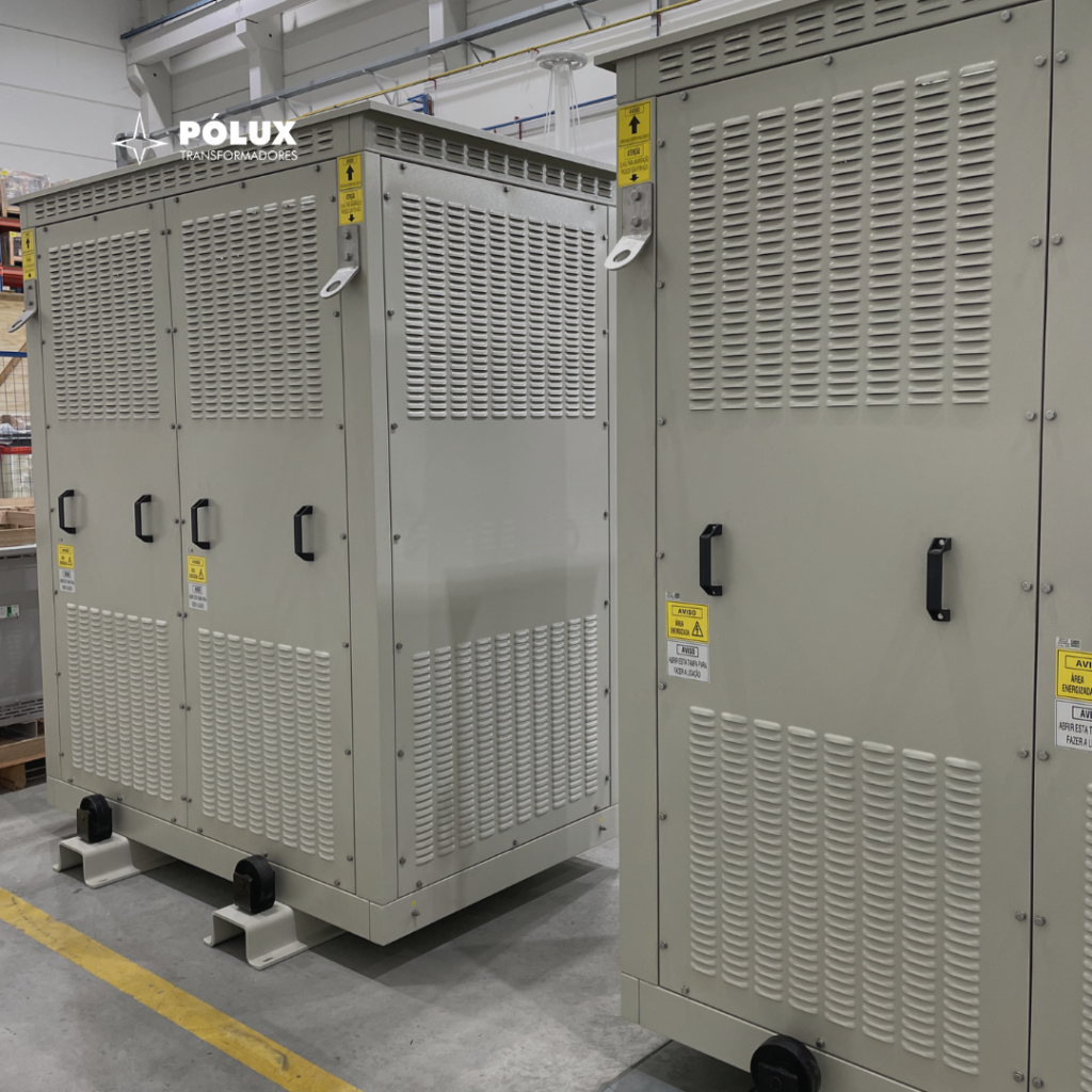 Transformador a seco para subestações compactas de energia em áreas urbanas